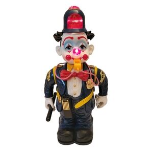 Vintage 1989 Bump N Bobby Clown New Bright Policeman Collectible